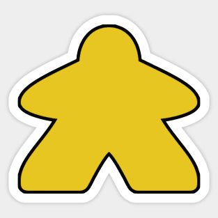 Yellow Meeple Sticker